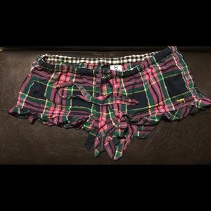 Victoria’s Secret PINK pajama shorts, plaid + pink